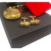 Firefighter Personalised Gold Pocket Watch and Cufflinks Gift Set